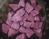 Foto langkah ke 1 dari resep Ube Burnt Cheese Cake.