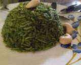 A picture of step 5 of Green thai rice.