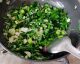 A picture of step 3 of Spring onion bhaji.