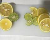 #15 - Air soda lemon dan jeruk nipis ala cafe langkah memasak 1 foto