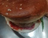 A picture of step 9 of Cauliflower tikki burger.