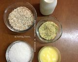 A picture of step 1 of Coconut Barfi.