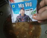 A picture of step 5 of Leftover Radish manchurian soup.