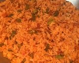 A picture of step 8 of Schezwan Rice.