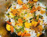 A picture of step 6 of Smoke Veggie Biryani.