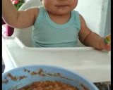 Foto langkah ke 7 dari resep Mpasi baby 9+ (bubur daging sapi + jamur).