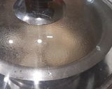 A picture of step 7 of Rasgulla with leftover rice.