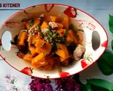Hình bước làm 6 của món Canh bí đỏ tôm khô thịt xay