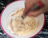 A picture of step 2 of 3 color Pakora Karhi.
