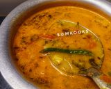 A picture of step 3 of Panchmel Dal or Panchratna Dal and Jeera Rice.