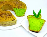 Foto langkah ke 8 dari resep Bolu Panggang Pasta Pandan.