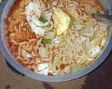 Foto langkah ke 7 dari resep 49. Mie Sedaap Korean Soup Spicy Chicken.