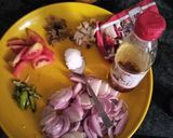 A picture of step 1 of Red meat mutton curry.