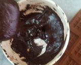 A picture of step 3 of Chocolate 🍫 loaded cake.
