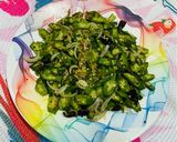 A picture of step 2 of Lady’s finger/ bhindi fry.