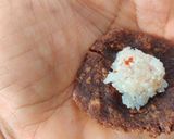 A picture of step 2 of Biscuit coconut balls.