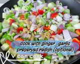 Stir fried veggie 炒雜蔬的食譜步驟2照片