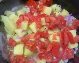A picture of step 2 of Aloo ki bhujiya.