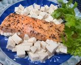 A picture of step 7 of [Rice Cooker Version] Salmon with Tofu.