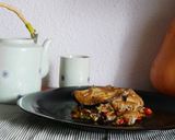 Foto del paso 7 de la receta Lasaña vegetal con pollo y crema de champiñones #por una diabetes con sabor *sin harinas