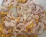 Foto del paso 3 de la receta: Timbal de gallo con pimiento, patata, cebolla y huevo 👩🏻‍🍳