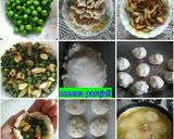 A picture of step 4 of Rice flour mini matar kachori.