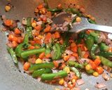 A picture of step 6 of Rava Upma.