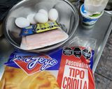 Foto del paso 1 de la receta: Tarta fácil de jamón y choclo