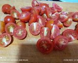 Foto del paso 2 de la receta Mezclum de spaghetti con alcachofas y tomate 🍅