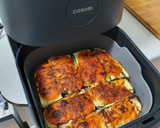 Foto del paso 4 de la receta: Calabacín gratinado con jamón y queso (air fryer)