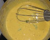 A picture of step 2 of Baigani or baigan Bara.