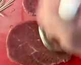 A picture of step 2 of Beef Roll-Ups with Avocado, Ham, and Cheese.