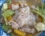 รูปขั้นตอนการทำที่ 5 ของ ราดหน้าหมูหมัก เส้นบุก คลีน