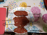 Kefta marroquí de ternera y pimientos asados