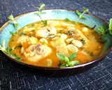 Foto del paso 11 de la receta: Guiso de habas con pollo y alcachofas al las hierbas aromáticas