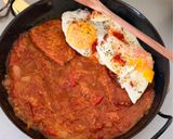 Lecsós szelet tükörtojással recept fázis 4 fotója