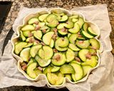 Foto del paso 5 de la receta: Pastel con calabacín y salchichas “sin gluten” (Cake with zucchini and “gluten-free” sausages)