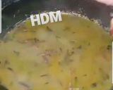A picture of step 4 of Hyderabadi mithi daal.