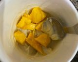 A picture of step 6 of Chocolate and Mango Mug cakes.