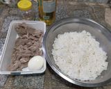 Foto del paso 1 de la receta: Arroz con Carne y Espinacas
