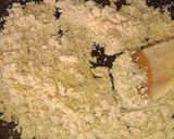 A picture of step 2 of Peanut Halwa.