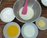Foto langkah ke 2 dari resep Kue muffin keju choco chip.