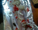 Foto del paso 1 de la receta: Asado a la parrilla de paquete de salmón de mar al roquefort