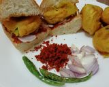 A picture of step 6 of Vada pav.
