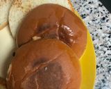 A picture of step 3 of Shami kabab burger.