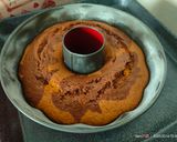 Foto del passaggio 6 della ricetta Ciambella marmorizzata zucca e cacao