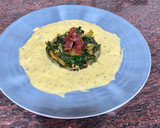 Foto del paso 5 de la receta: Acelgas con puré de verduras y jamón crunchy