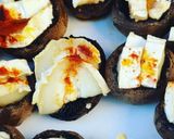 Une image de l'étape 3 de Champignons et son fromage de chèvre.