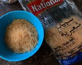 A picture of step 1 of Sweet vermicelli pudding.