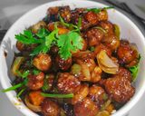 A picture of step 11 of Crispy Chana chilli.